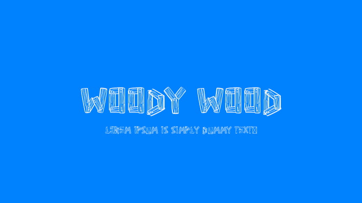 Woody Wood Font
