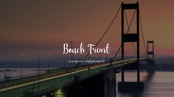 Beach Front Font