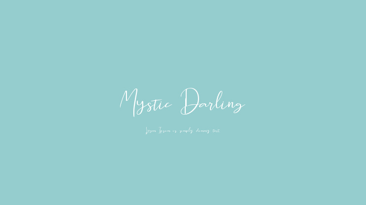 Mystic Darling Font
