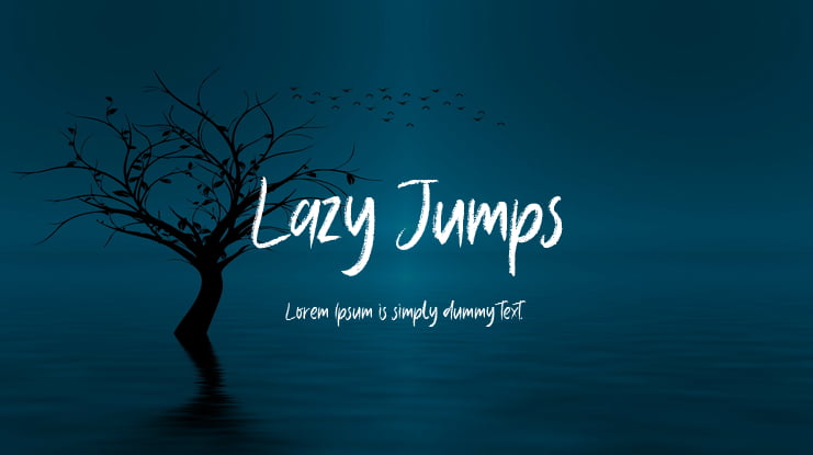 Lazy Jumps Font
