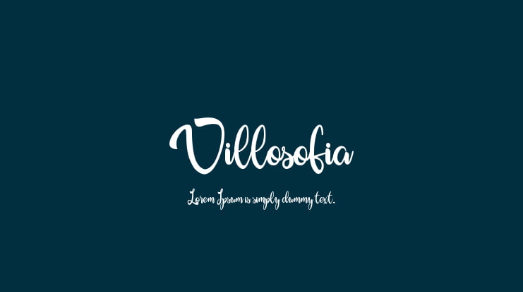 Villosofia Font