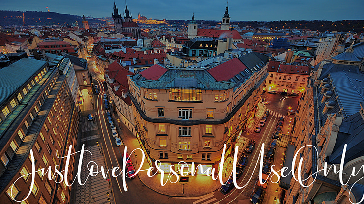 JustlovePersonalUseOnly Font