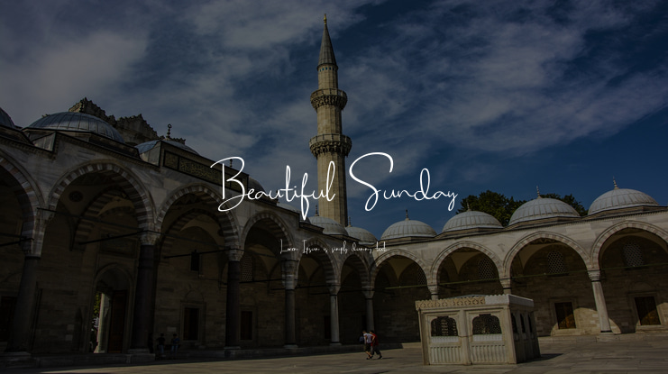 Beautiful Sunday Font