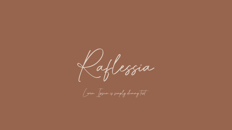 Raflessia Font