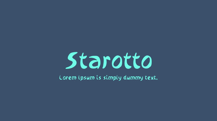 Starotto Font