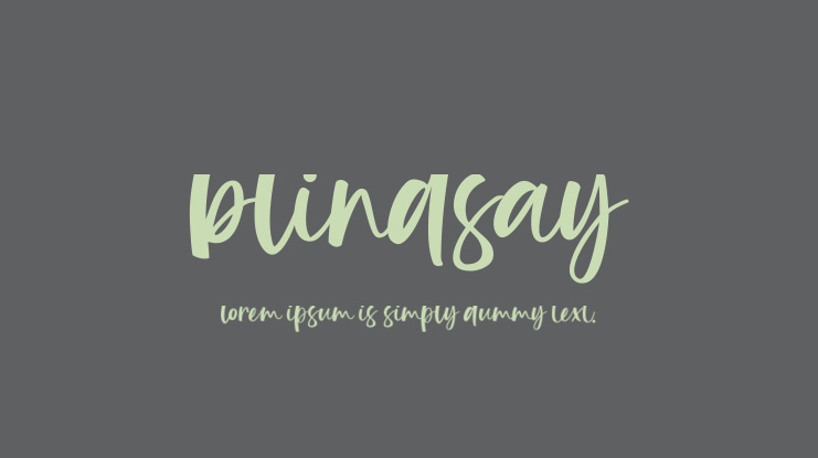 Blindsay Font