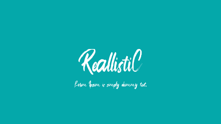ReallistiC Font