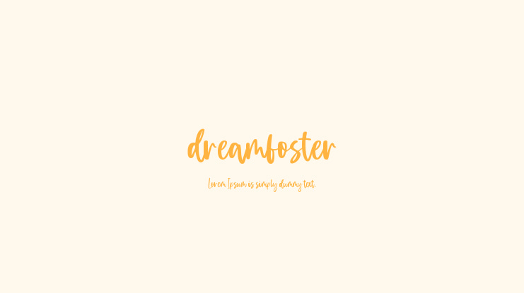 dreamfoster Font
