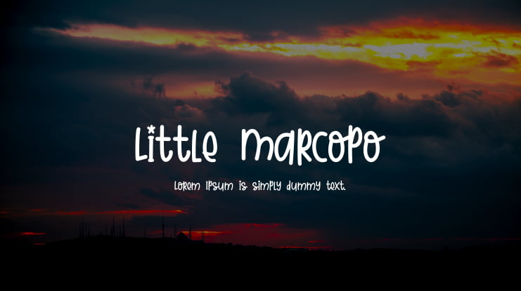 Little Marcopo Font