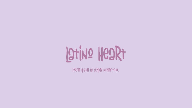 Latino Heart Font