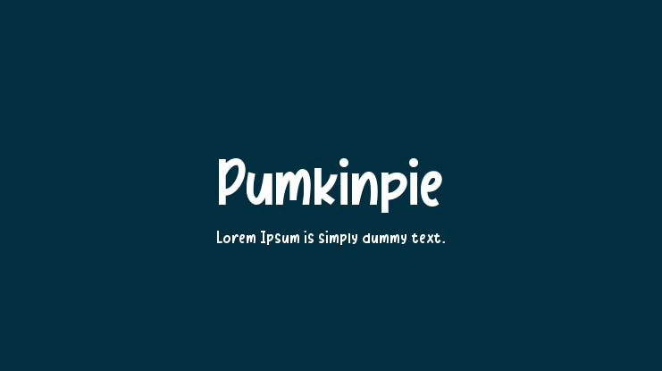 Pumkinpie Font