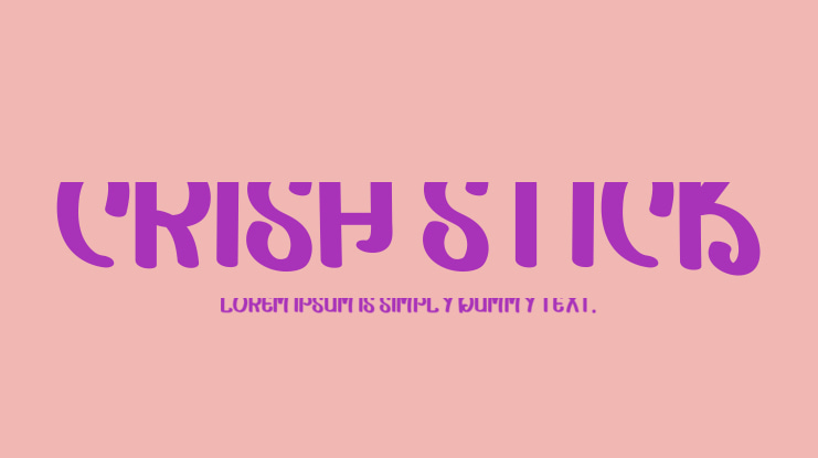 Crish Stick Font