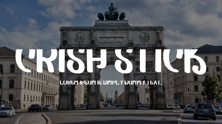 Crish Stick Font