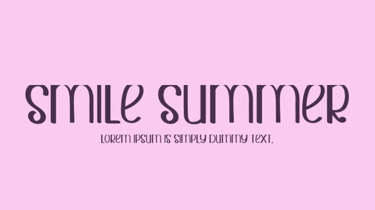 Smile Summer Font