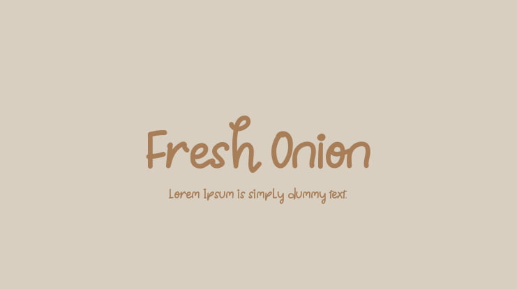 Fresh Onion Font