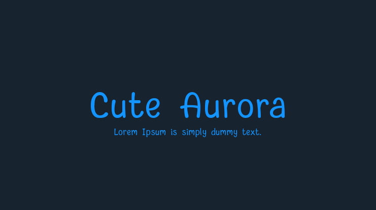 Cute Aurora Font
