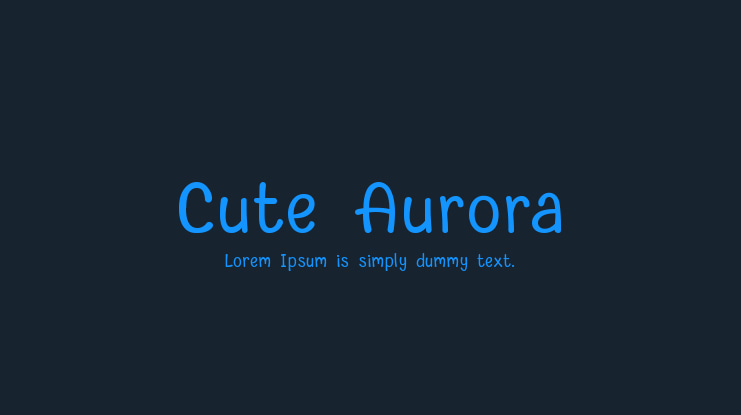 Cute Aurora Font