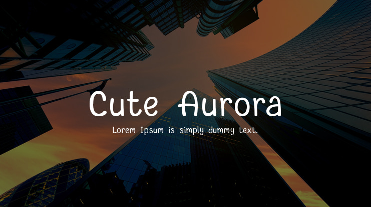 Cute Aurora Font