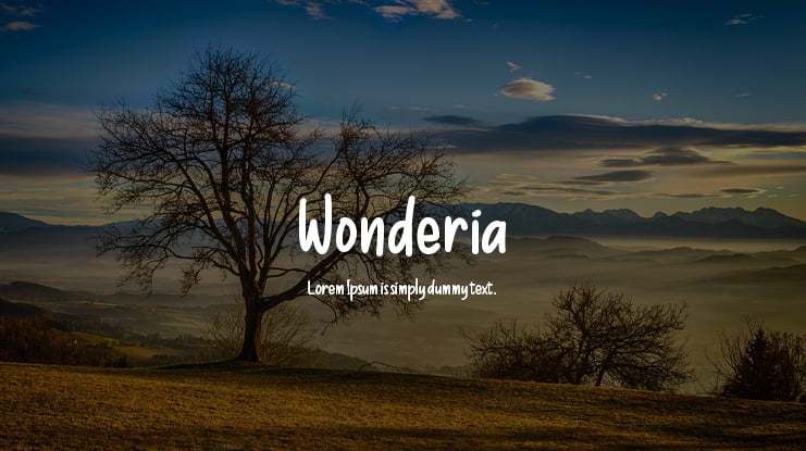 Wonderia Font
