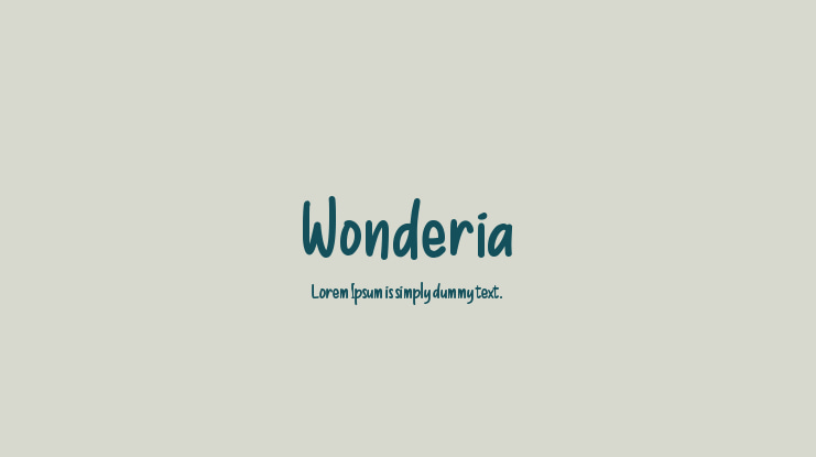 Wonderia Font