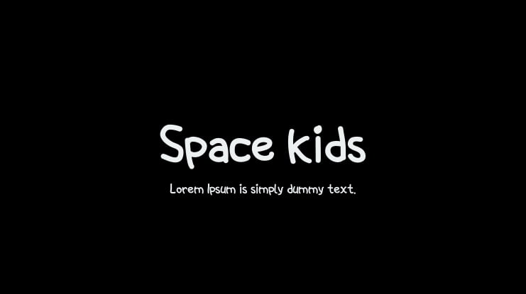 Space kids Font