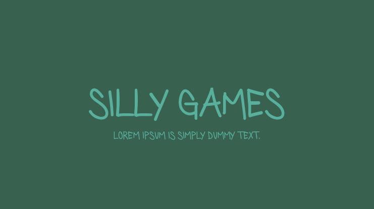 Silly Games Font