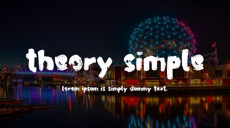 Theory Simple Font