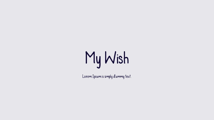 My Wish Font