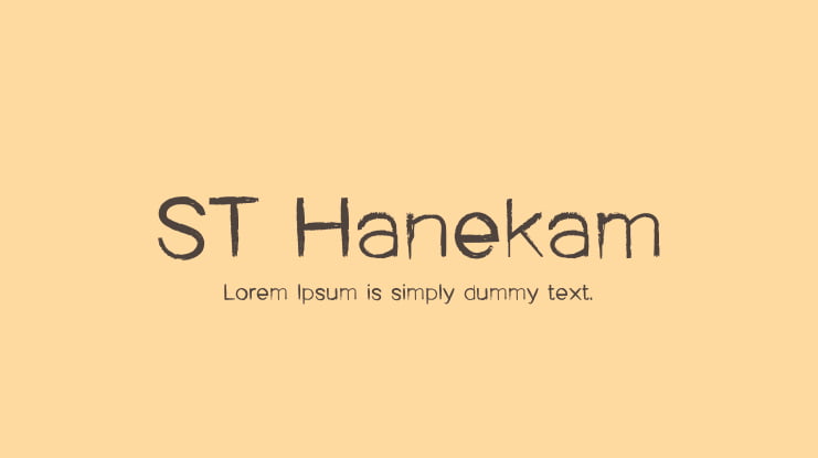 ST Hanekam Font Family