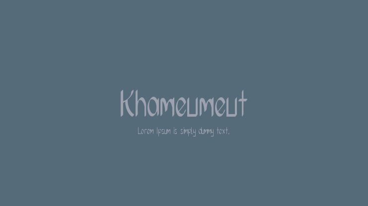 Khameumeut Font