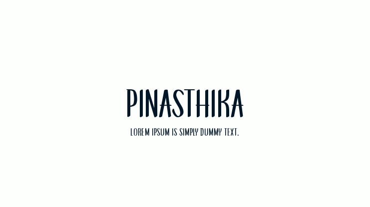 Pinasthika Font
