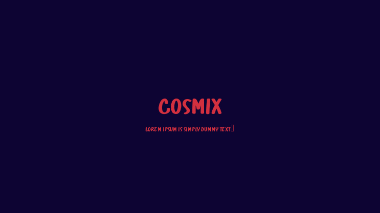 Cosmix Font