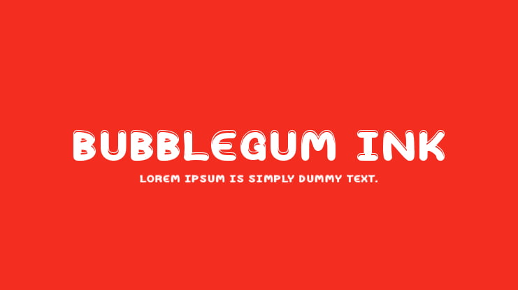 Bubblegum Ink Font
