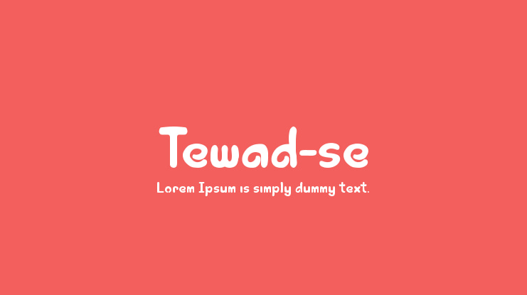 Tewad-se Font