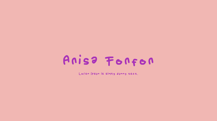Anisa Fonfon Font
