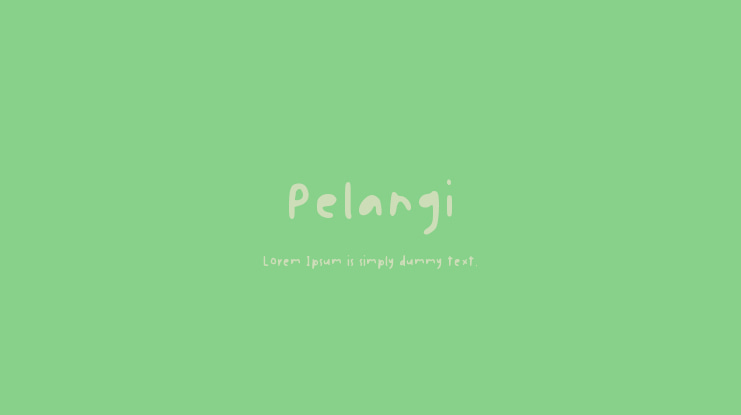 Pelangi Font