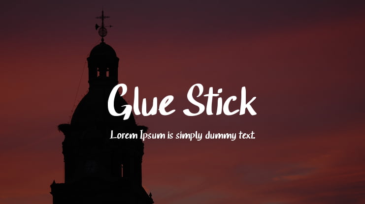 Glue Stick Font