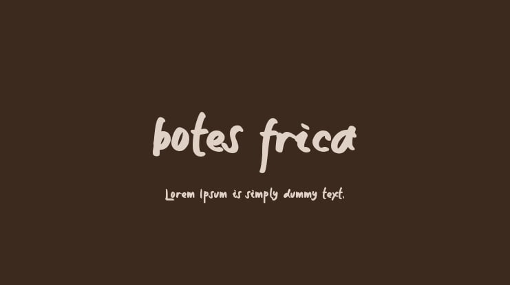 botes frica Font