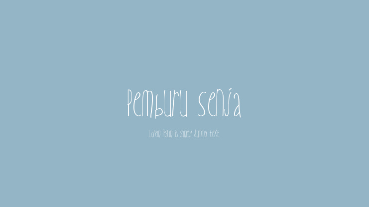 Pemburu Senja Font