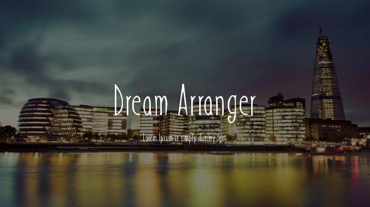 Dream Arranger Font