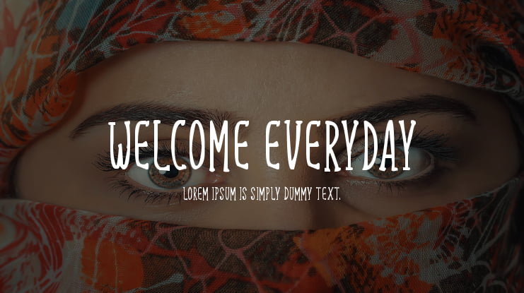 Welcome Everyday Font