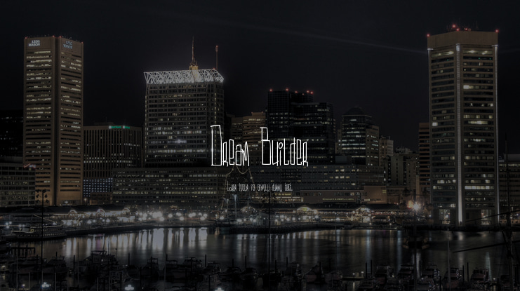 Dream Builder Font