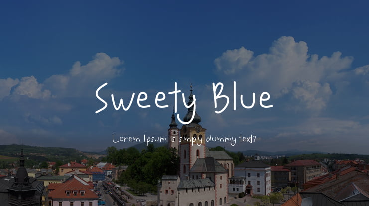 Sweety Blue Font