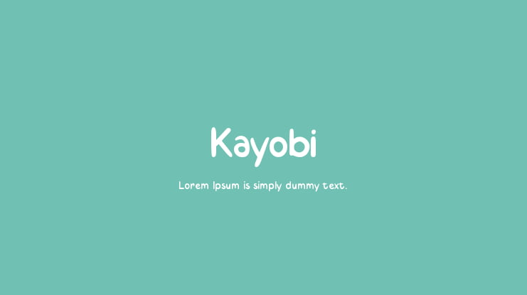 Kayobi Font