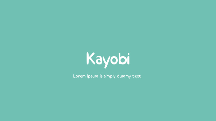 Kayobi Font