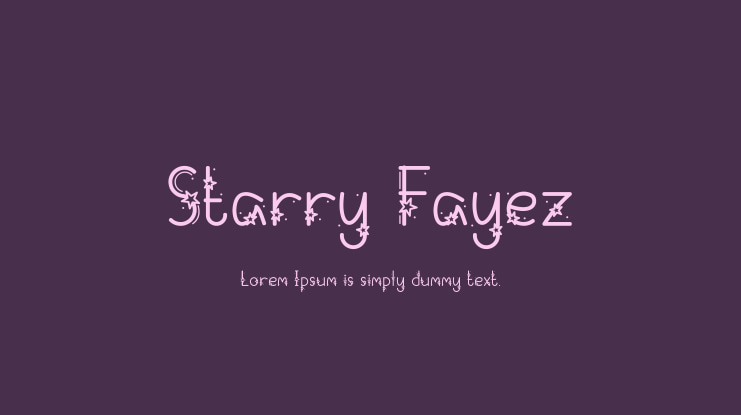 Starry Fayez Font