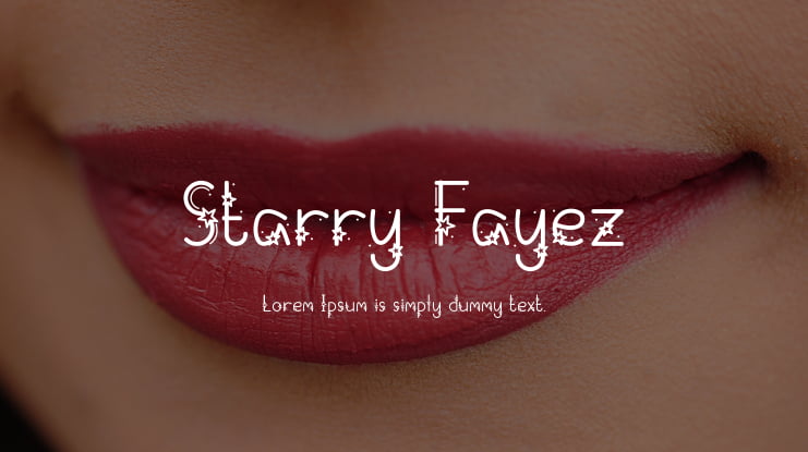 Starry Fayez Font