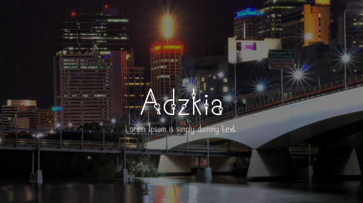 Adzkia Font