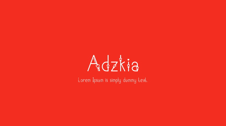 Adzkia Font