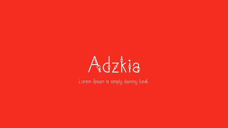 Adzkia Font